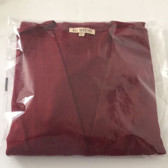 All Worthy Hunter McGrady Open Front Rib Cardigan - Picture 4 of 5